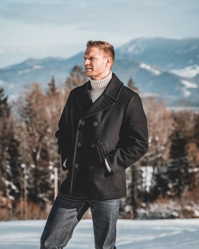 Pike Brothers 1938 Pea Coat black wool Hotsell