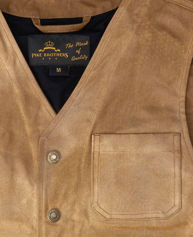 Pike Brothers 1937 Roamer Vest waxed tan Fabrikladen