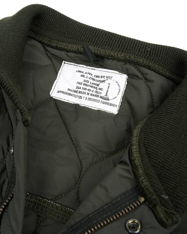 Pike Brothers 1965 CWU Vest olive drab Black Friday Preise
