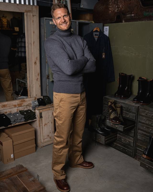 Pike Brothers 1923 Turtle Neck grey Fabrik Onlineshop