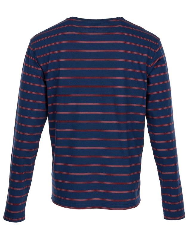 Pike Brothers 1964 Long Sleeve Torrence blue Tiefpreis
