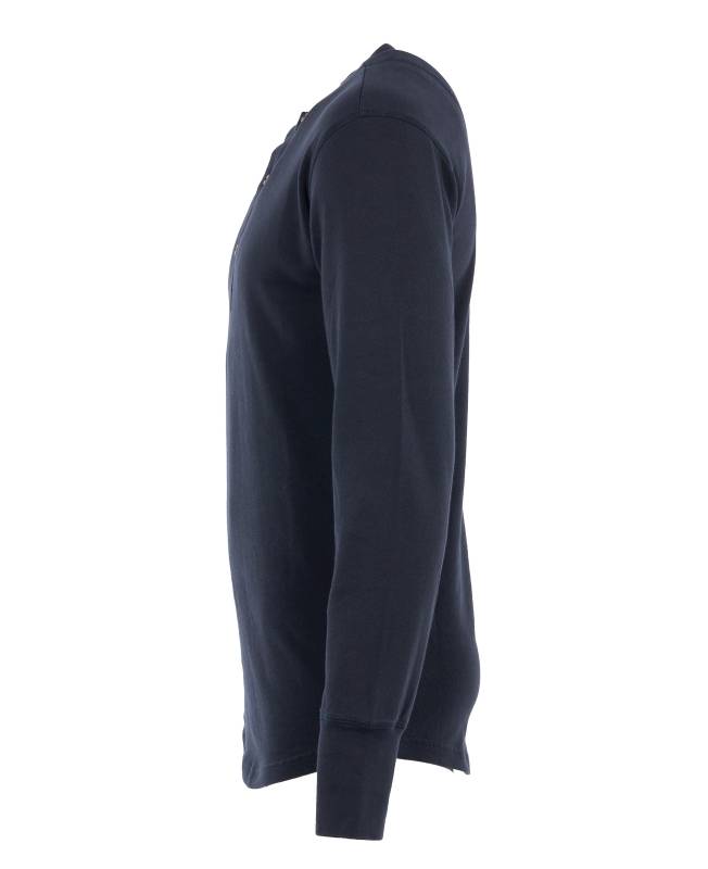 Pike Brothers 1927 Henley Shirt long sleeve Mojave blue Wochenangebot