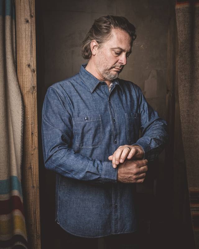 Pike Brothers 1940 USN Chambray Shirt Harbor Blue 50% Rabatt für begrenzte Zeit