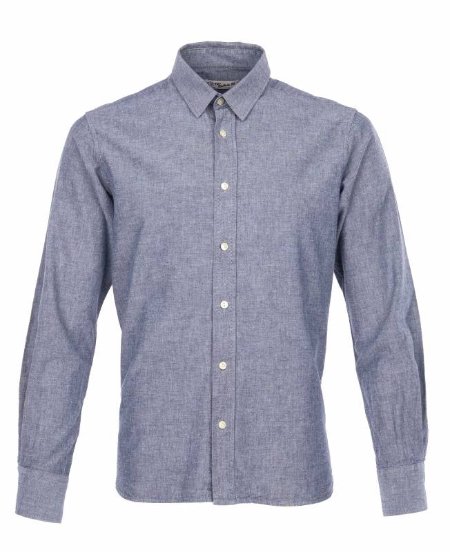Pike Brothers 1954 Oxford Shirt Ocean blue Fabrik Onlineshop