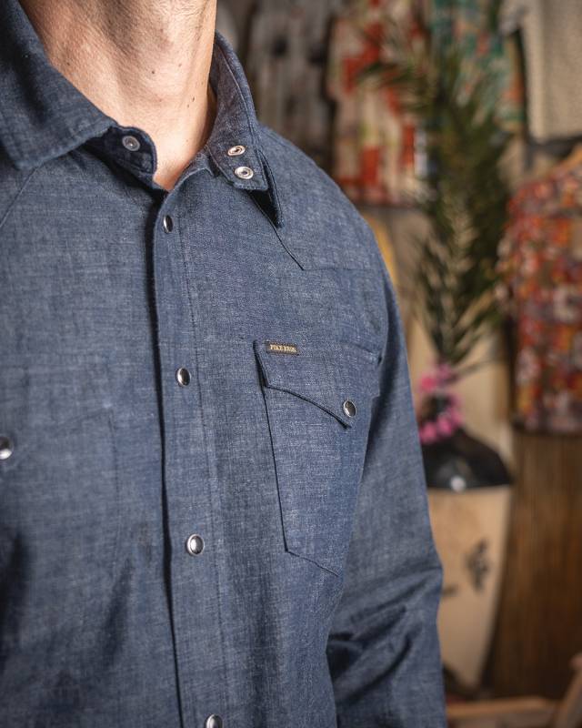 Pike Brothers 1952 Rider Shirt Japanese 9oz indigo Rabatt