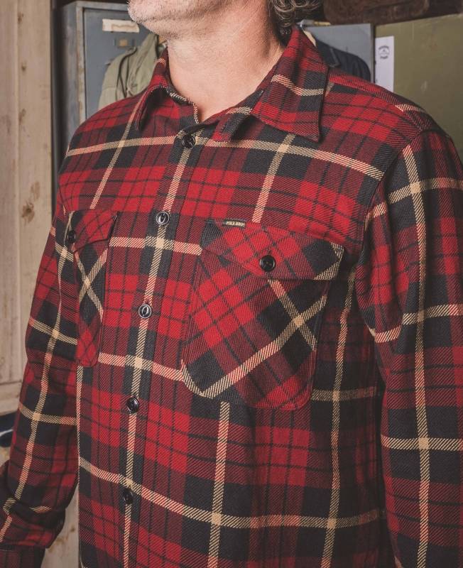 Pike Brothers 1943 CPO Shirt Halifax red Vatertagsangebot