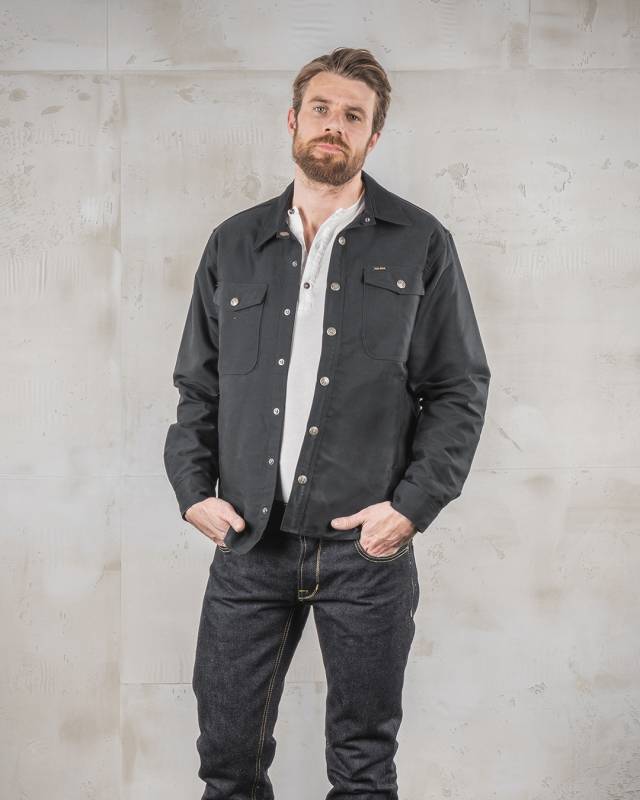 Pike Brothers 1967 CPO Shirt waxed navy Große Rabatte