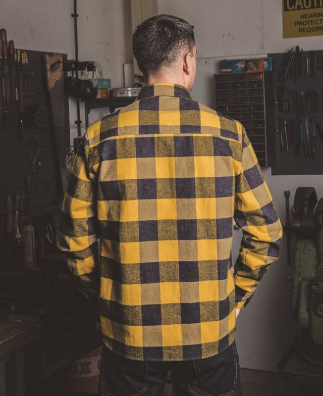 Pike Brothers 1943 CPO Shirt Buffalo yellow flannel Räumungsverkauf