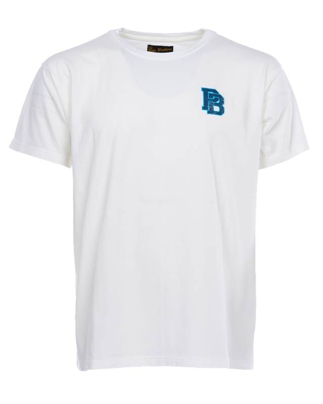 Pike Brothers 1969 Sports Tee Blue Castle Logo Print Clearance-Verkauf