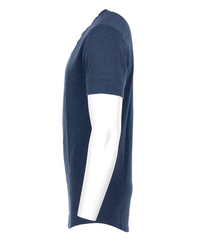 Pike Brothers 1927 Henley Shirt short sleeve indigo melange Outlet