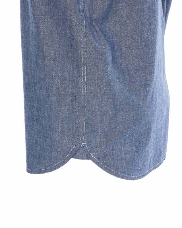 Pike Brothers 1937 Roamer Shirt Short sleeve blue chambray Schlussverkauf