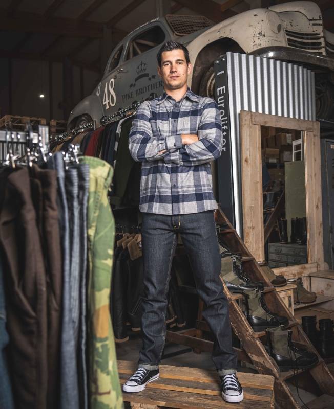 Pike Brothers 1937 Roamer Shirt Elliott blue Neueste Mode