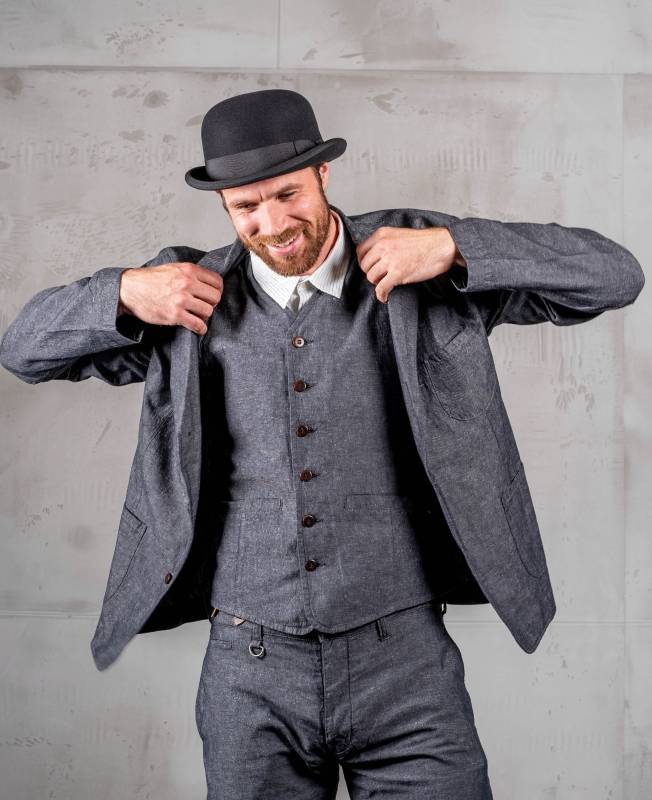 Pike Brothers 1921 Bowler Hat grey Bis zu 50% Rabatt