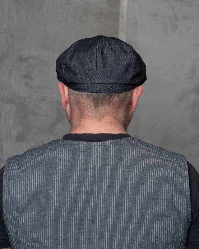 Pike Brothers 1928 Newsboy Cap 15oz indigo Riesige Rabatte