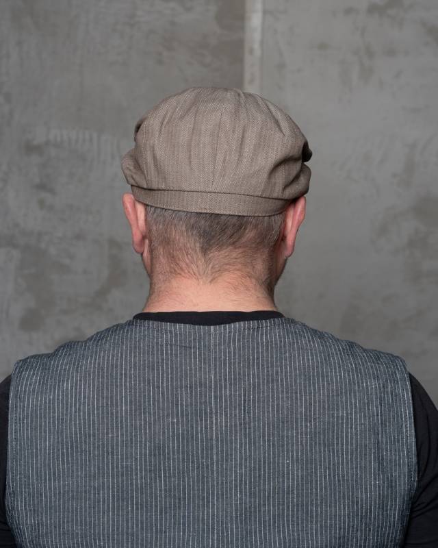 Pike Brothers 1928 Newsboy Cap HBT brown Fabrikladen