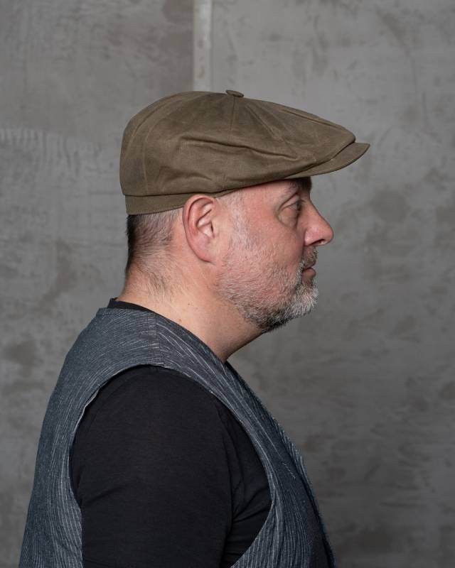 Pike Brothers 1928 Newsboy Cap Lundo olive Schlussverkauf