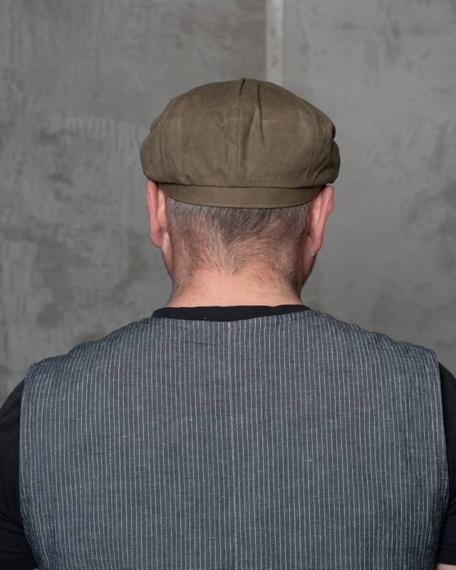 Pike Brothers 1928 Newsboy Cap Lundo olive Schlussverkauf
