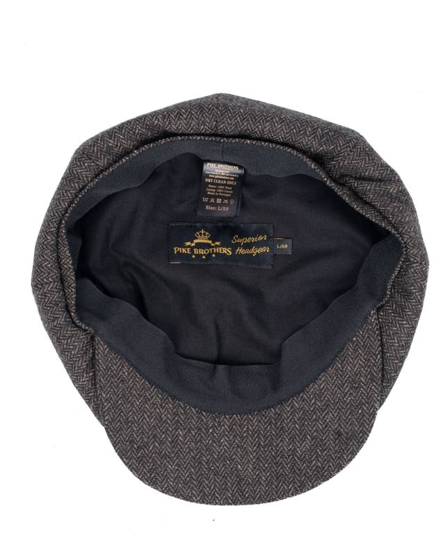 Pike Brothers 1928 Newsboy Cap Hampton brown Fabrikverkauf