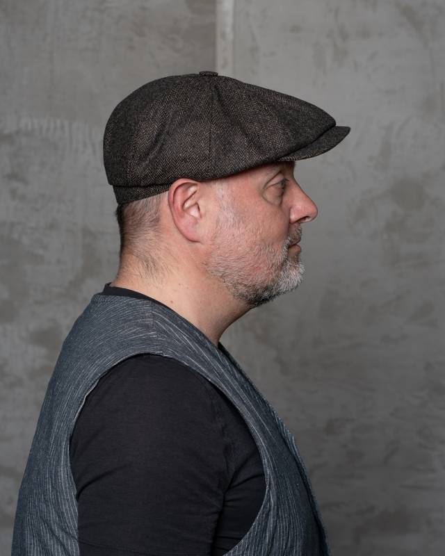 Pike Brothers 1928 Newsboy Cap Hampton brown Fabrikverkauf