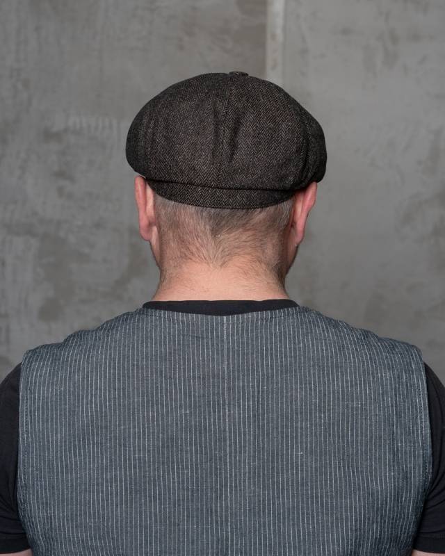 Pike Brothers 1928 Newsboy Cap Hampton brown Fabrikverkauf