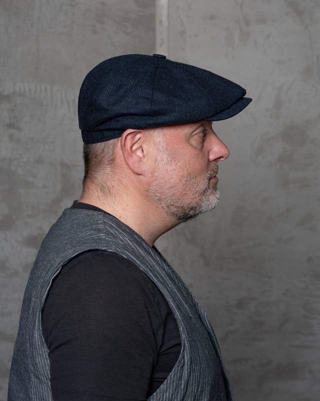 Pike Brothers 1928 Newsboy Cap Herbing blue Blitzverkäufe