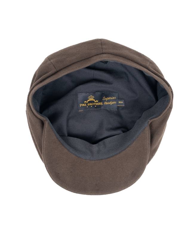 Pike Brothers 1928 Newsboy Cap Moleskin soil brown Sonderangebot