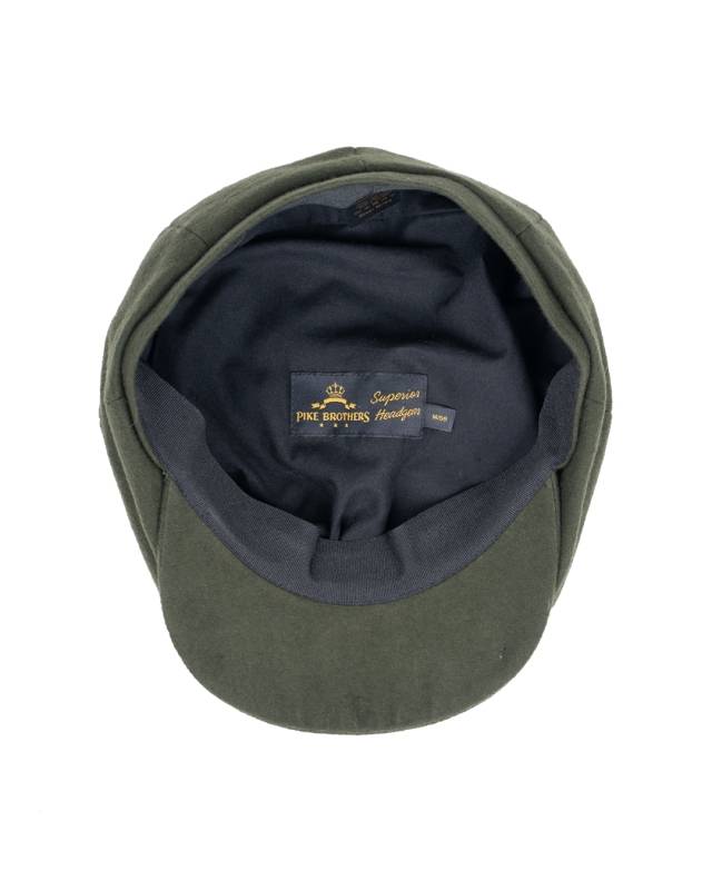 Pike Brothers 1928 Newsboy Cap Moleskin moss Rabatt