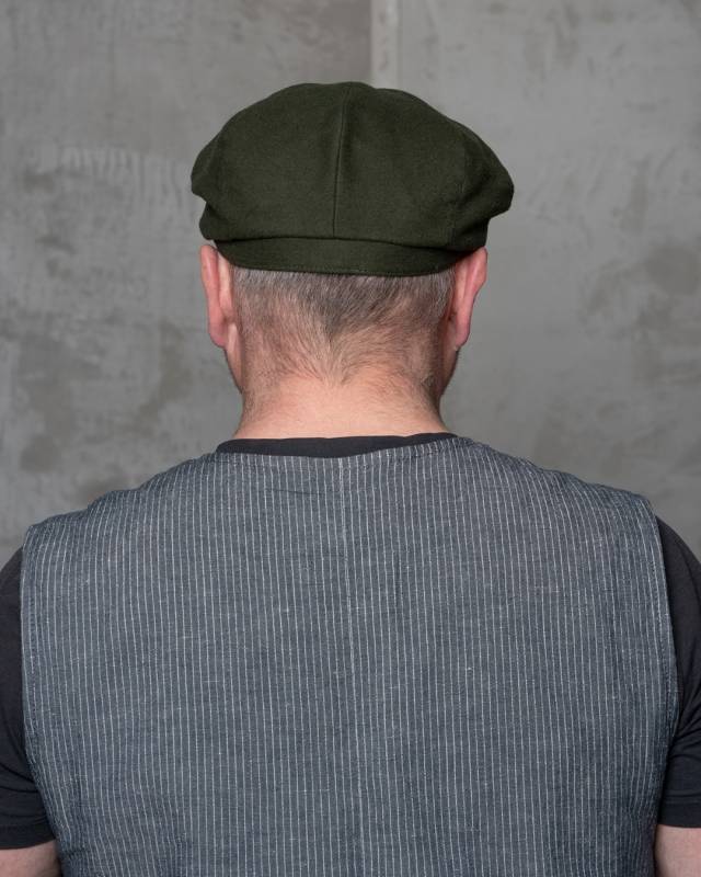Pike Brothers 1928 Newsboy Cap Moleskin moss Rabatt