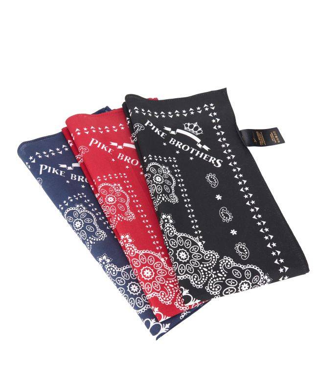 Pike Brothers 1947 Logo Bandana black Neueste Mode