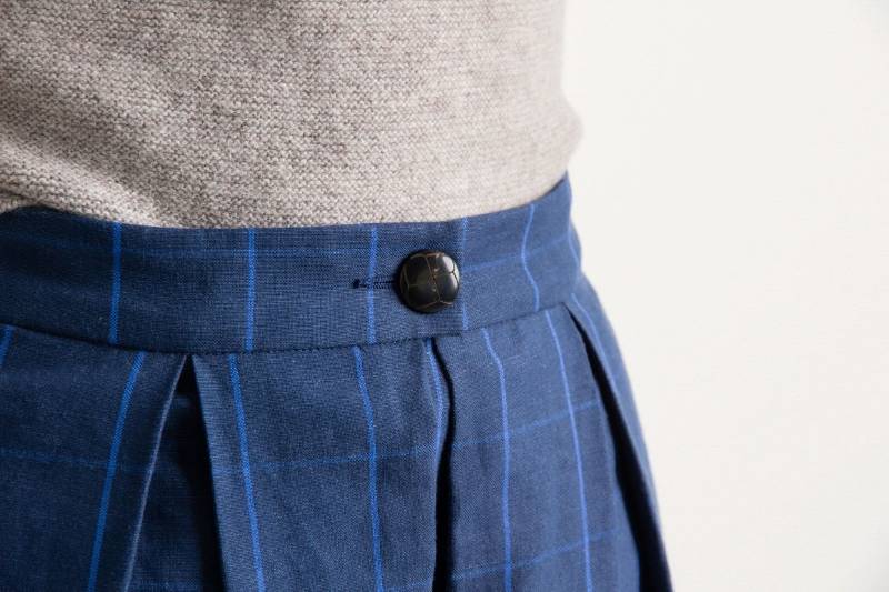 Rockmacherin Münter Rock marine-kariert Online Outlet