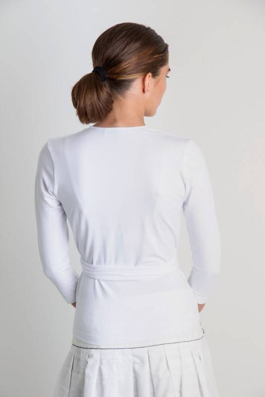 Rockmacherin Rosi Wickelshirt weiß Saisonale Angebote