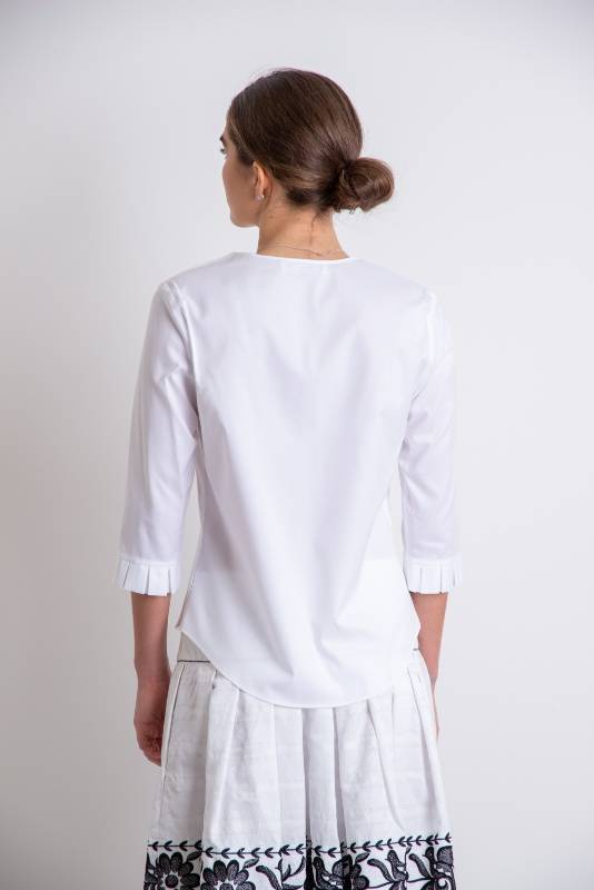 Rockmacherin Susi Bluse Halbarm mit Kellerfalten Kauf eins, bekomm eins gratis