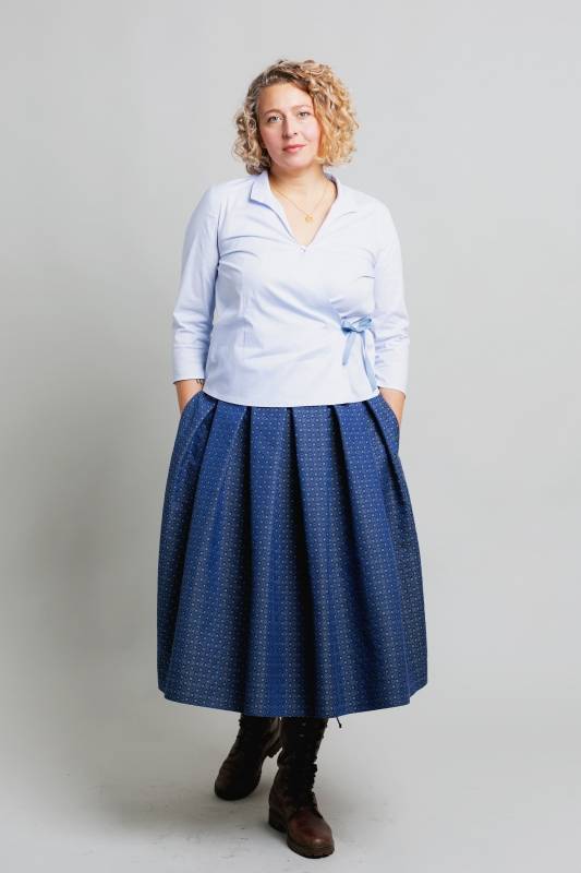 Rockmacherin Amdog Wadenlanger Trachtenrock mit edelem Jacquard aus Baumwollmischung 2025