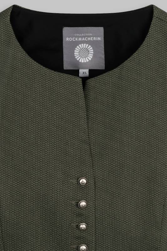 Rockmacherin Nanni Dreyer Trachtenweste aus elastischem Baumwoll-Jacquard mit Baumwollfutter Auslauf