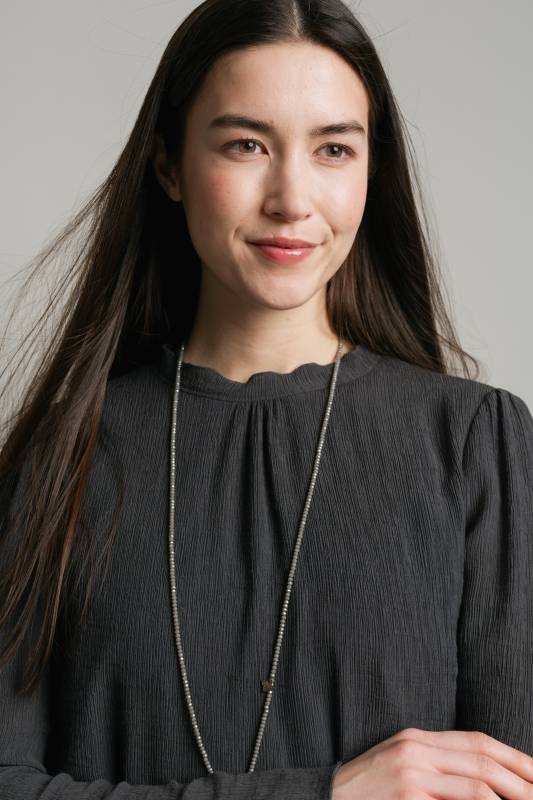 Rockmacherin Lucia Romantische Damenbluse aus Viskose-Crêpe Fabrik Onlineshop