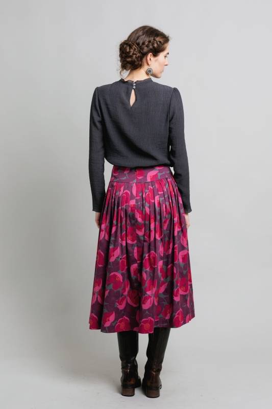 Rockmacherin Lucia Romantische Damenbluse aus Viskose-Crêpe Fabrik Onlineshop