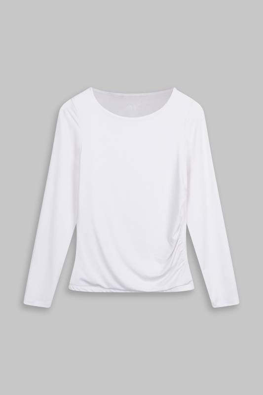Rockmacherin Malou Langarm-Shirt mit Raffung Fabrikpreis
