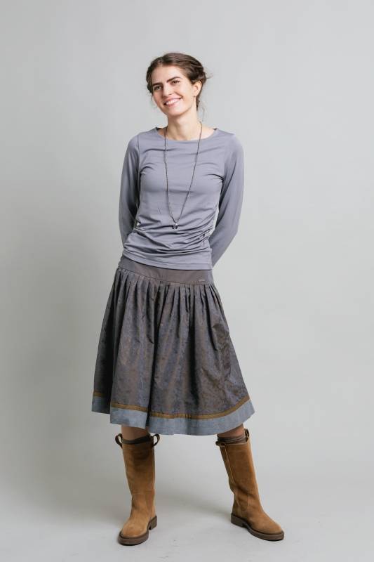 Rockmacherin Malou Langarm-Shirt mit Raffung Rabatt