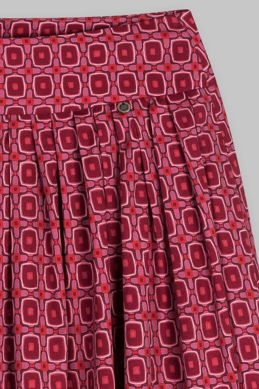 Rockmacherin Kalo Wadenlanger Rock mit Print und zwei Taschen Flash Sale