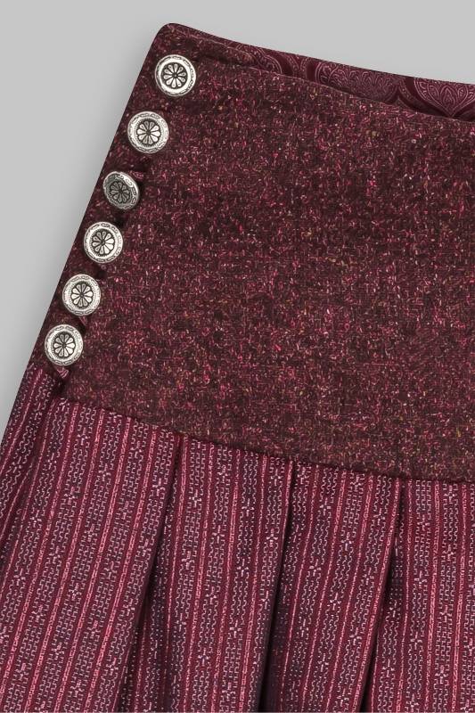 Rockmacherin Holdermües Trachtenrock aus seidig schimmernder Baumwollmischung Blitzangebot