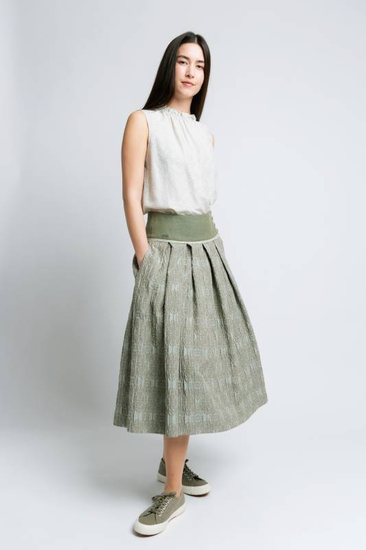 Rockmacherin Wiesn Trachctenrock in Midilänge mit strukturiertem Jacquard Super Sparpreis