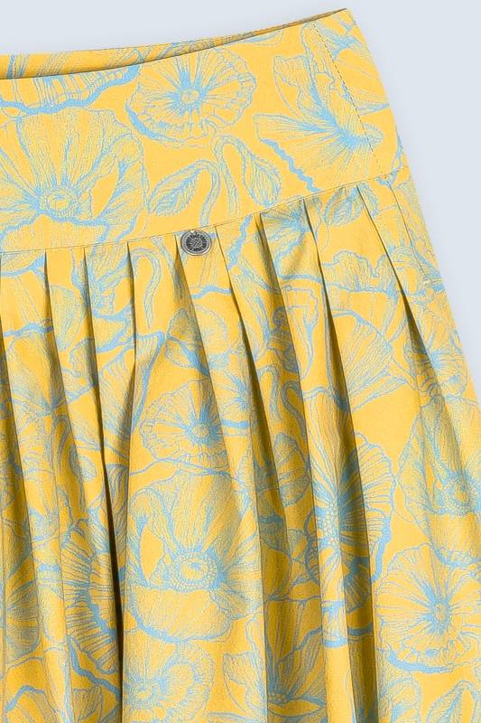 Rockmacherin Kalo lang Damenrock mit plakativem Blumenprint für Tracht und Moderne JETZT KAUFEN