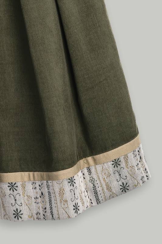 Rockmacherin Mooskissal Trachtenrock mit Feincord und Jacquardmuster im Saum Bis zu 55% Rabatt