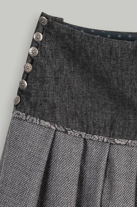 Rockmacherin Regndropfa Trachtenrock mit weichfließendem Wolljacquard Super Rabatt