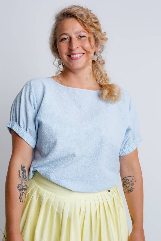 Rockmacherin Oana Damen-Bluse im Kimono-Stil Versandkostenfrei