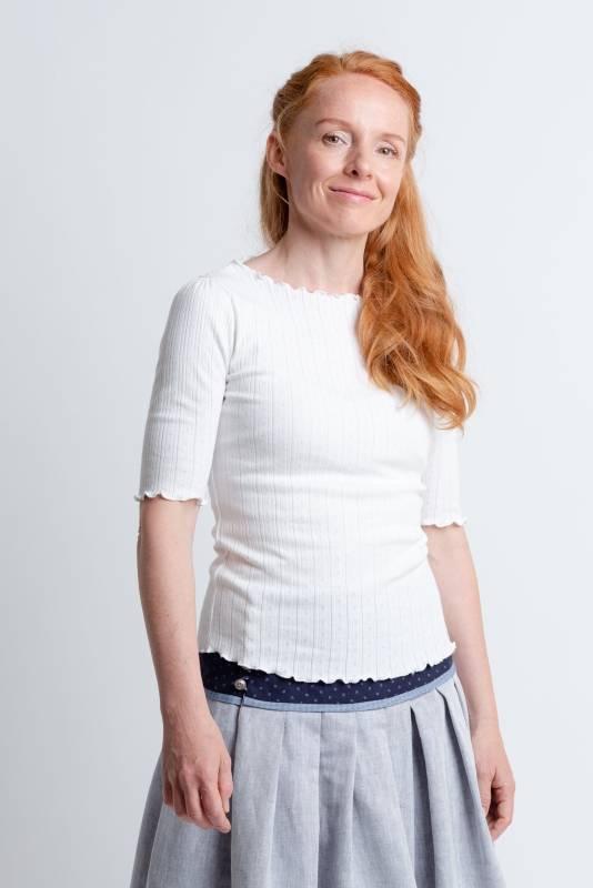 Rockmacherin Mona Trachtenshirt aus Biobaumwolle mit halblangem Ärmel Saisonschlussverkauf
