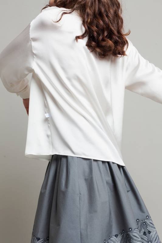 Rockmacherin Hilla Damenbluse oversized aus Viskosesatin Valentinstagsangebot