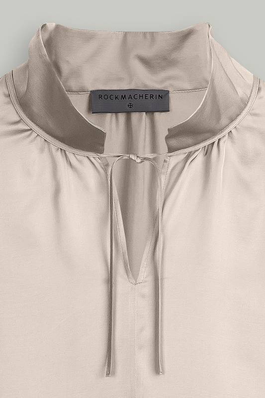 Rockmacherin Hilla Damenbluse oversized aus Viskosesatin Jubiläumsangebot