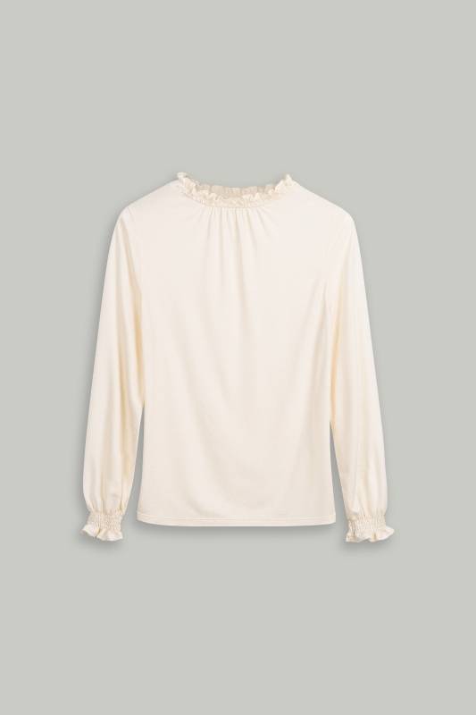 Rockmacherin Selma Shirtbluse aus Lyocell-Wolljersey Lagerräumung