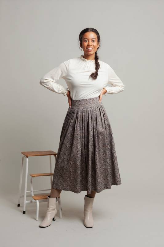 Rockmacherin Selma Shirtbluse aus Lyocell-Wolljersey Lagerräumung